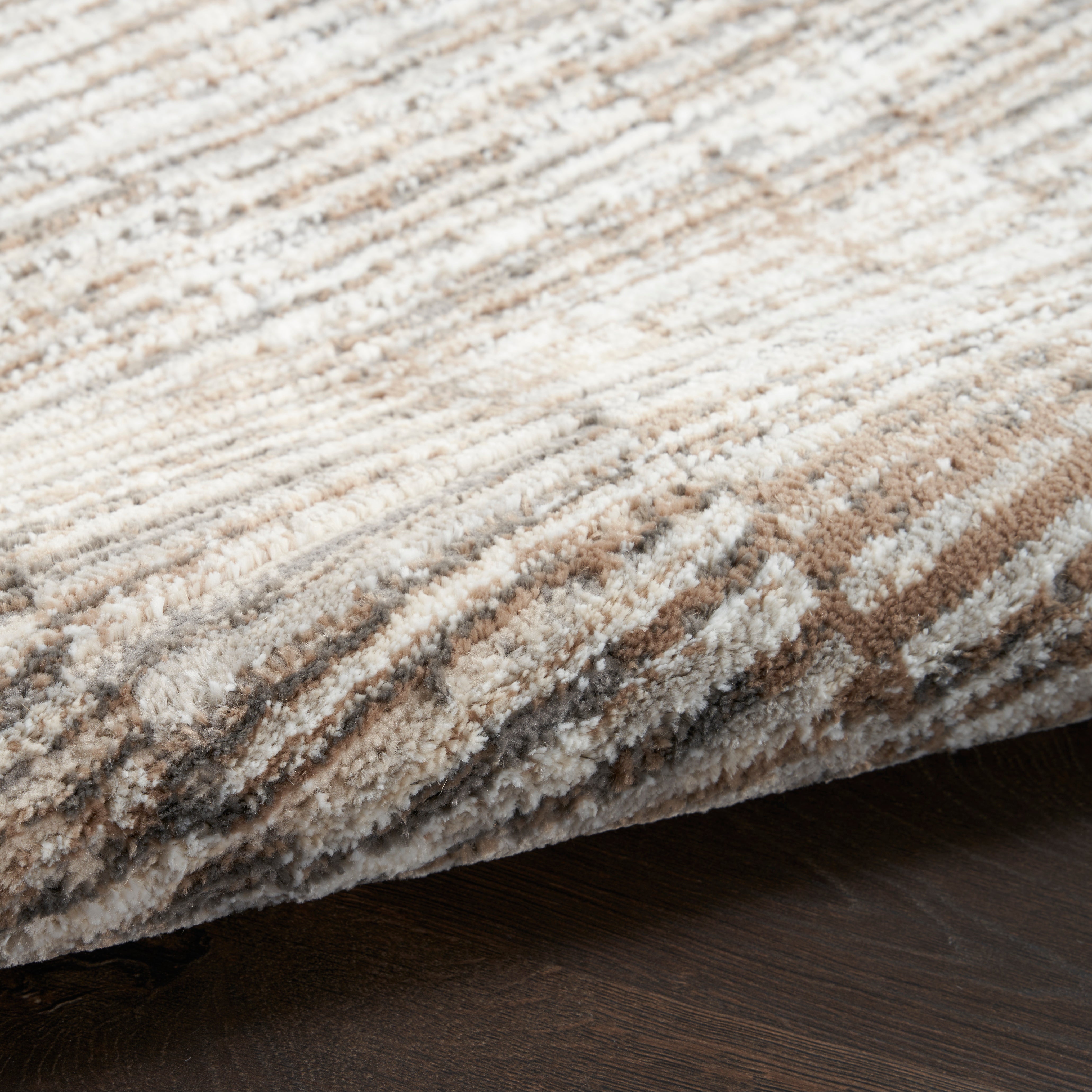 Nourison Sustainable Trends SUT06 Ivory/Mocha Brown Large Rectangle Rug